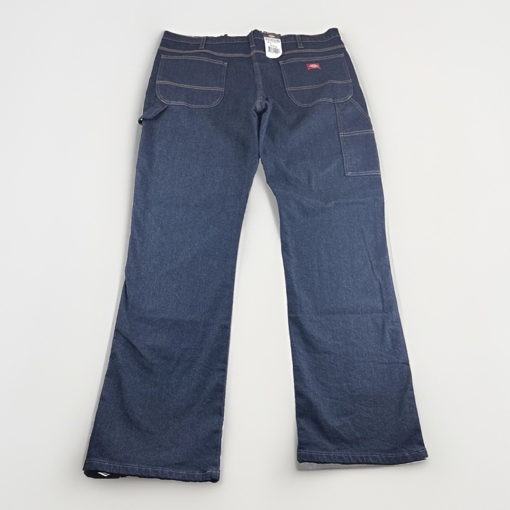 Dickies Carpenter Jeans Mens 40x34 Blue Denim Pants Utility Pocket Workwear NEW